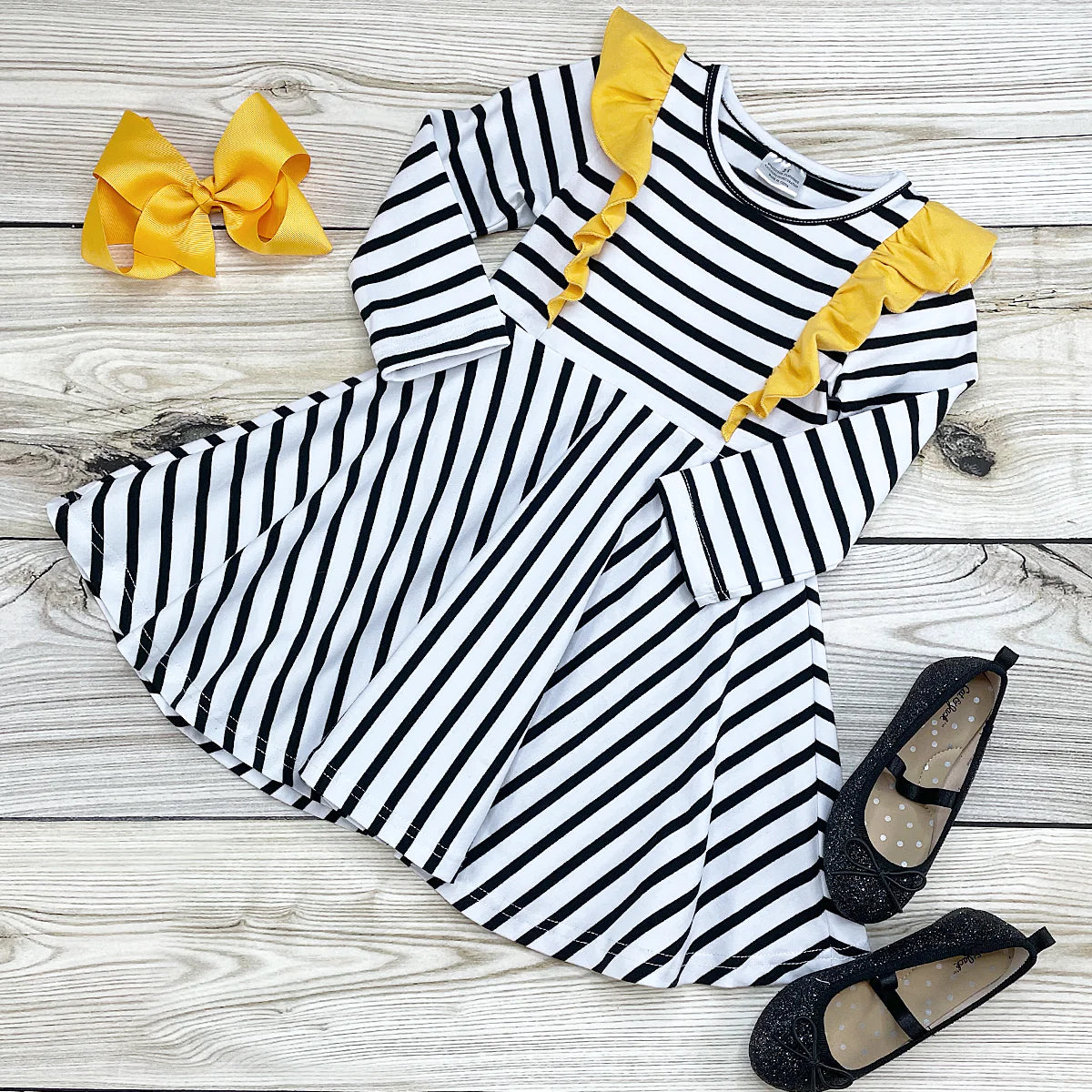 Yellow & Stripes Dress